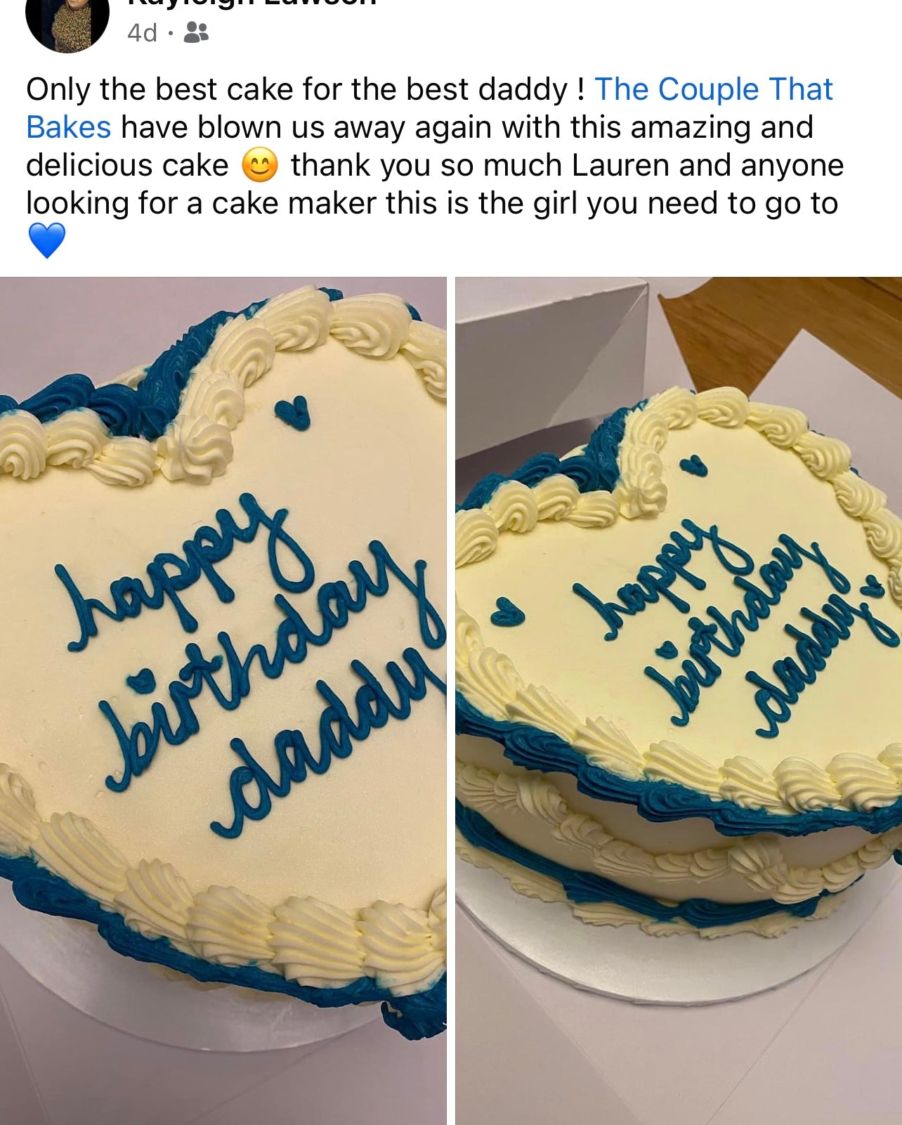 Lambeth Heart Cake