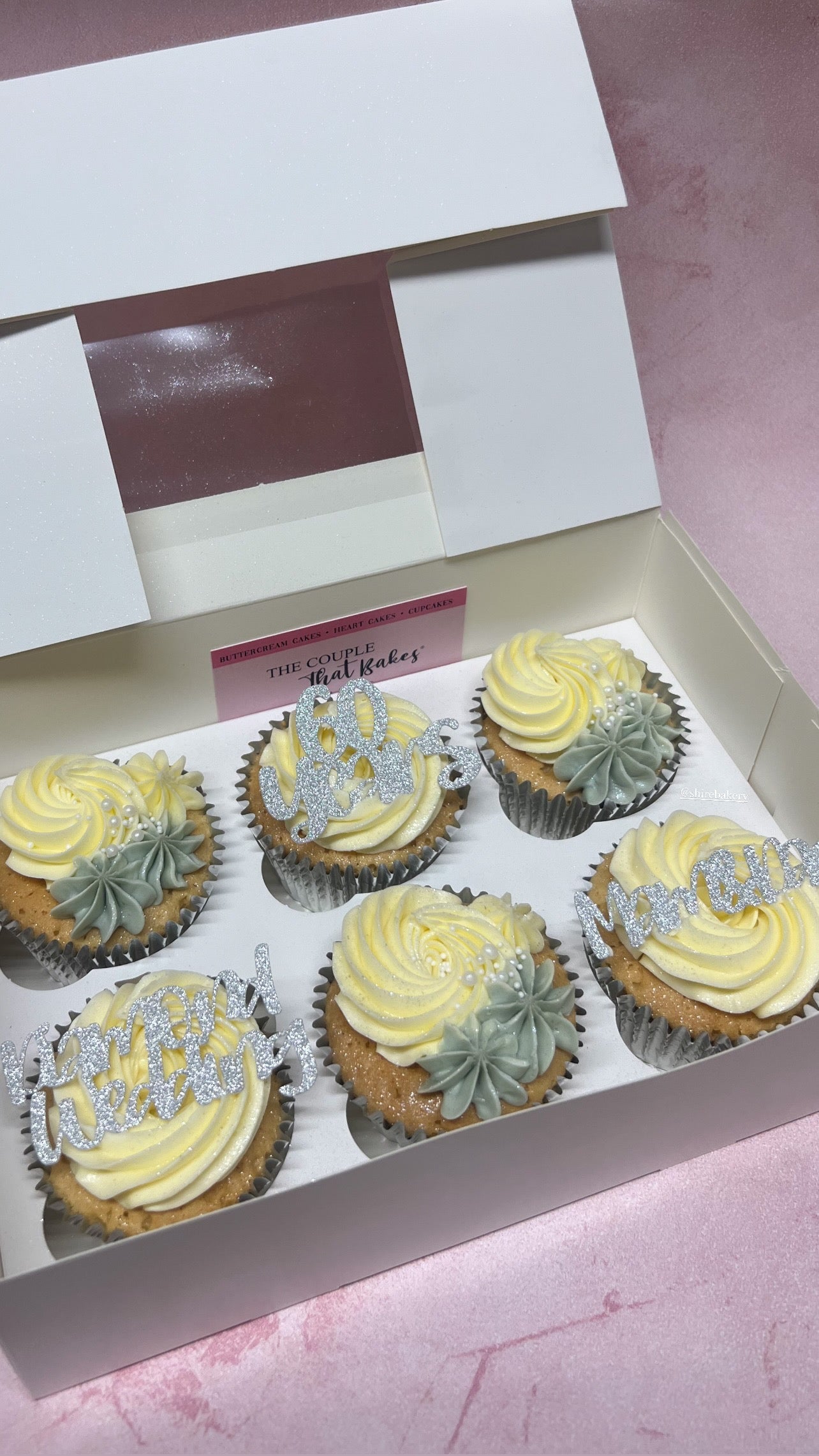 6 Personalised Cupcakes
