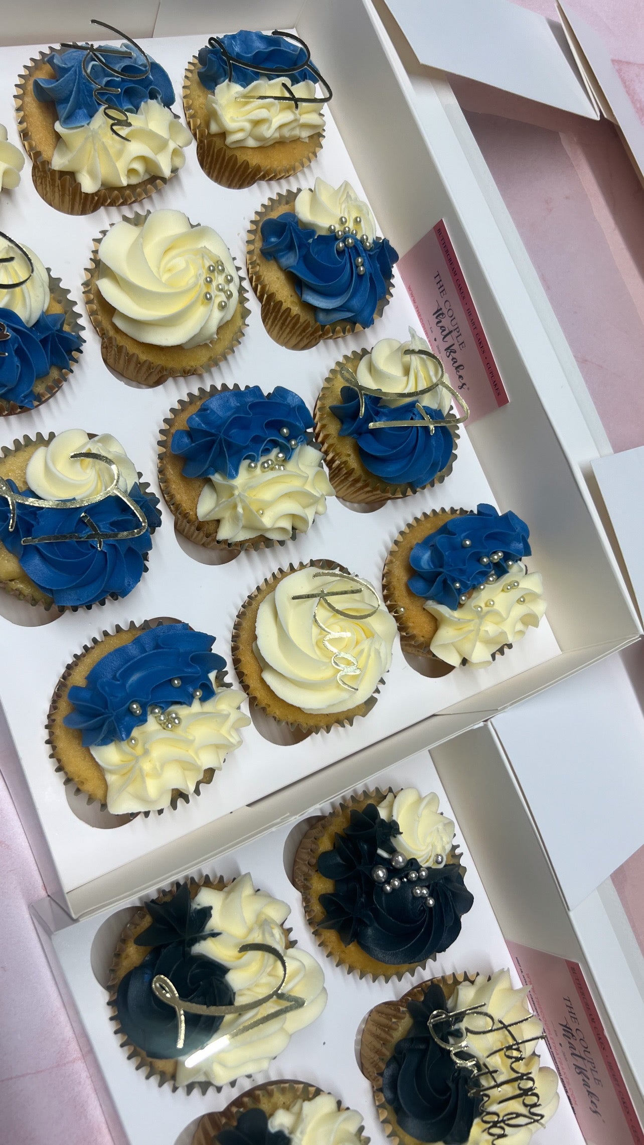 12 Personalised Cupcakes