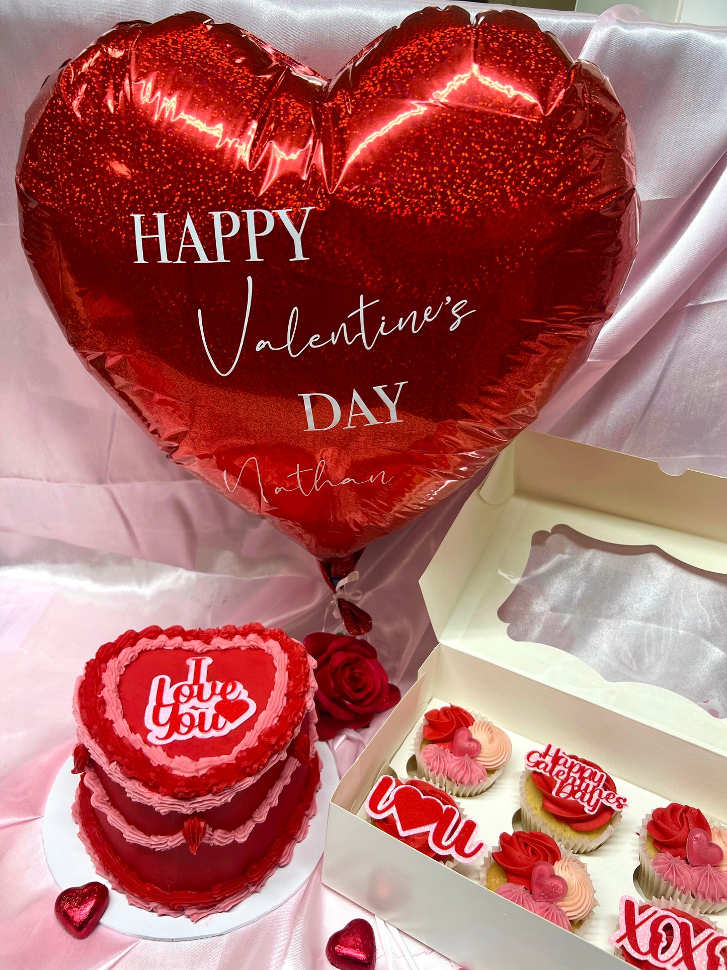 Valentines Heart Cake