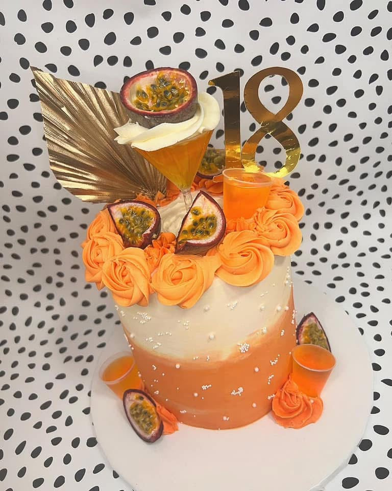 Pornstar Martini Cocktail Cake