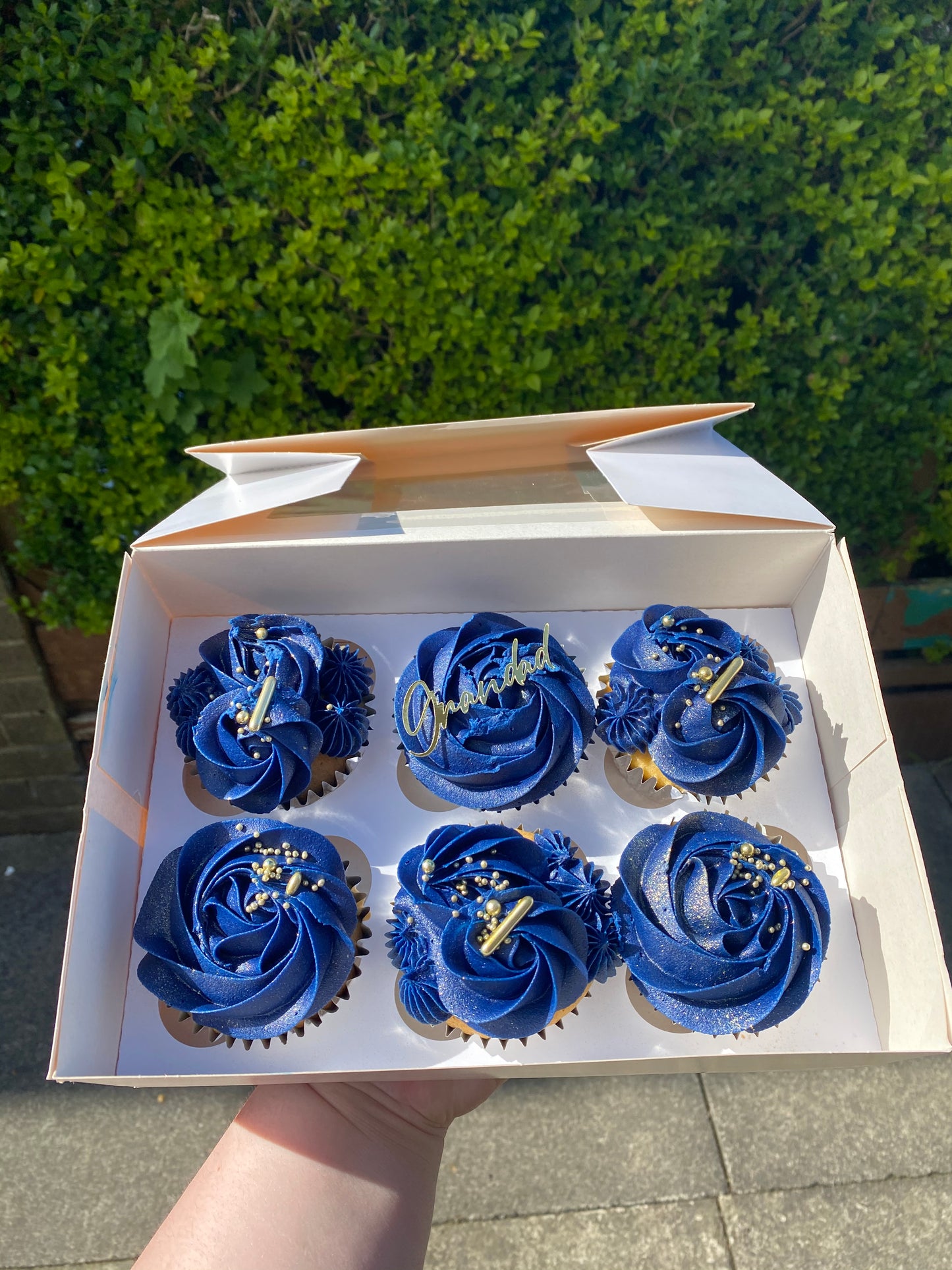 6 Personalised Cupcakes