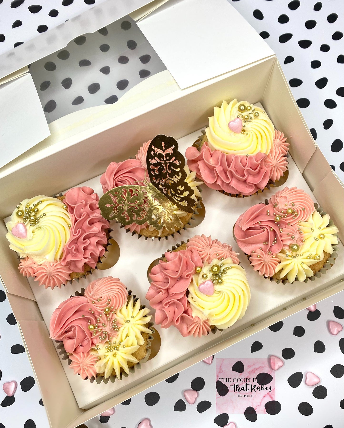 6 Personalised Cupcakes