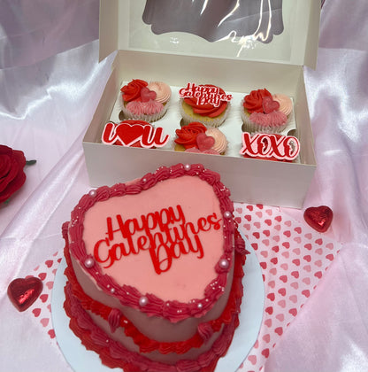 Galentines Heart Cake