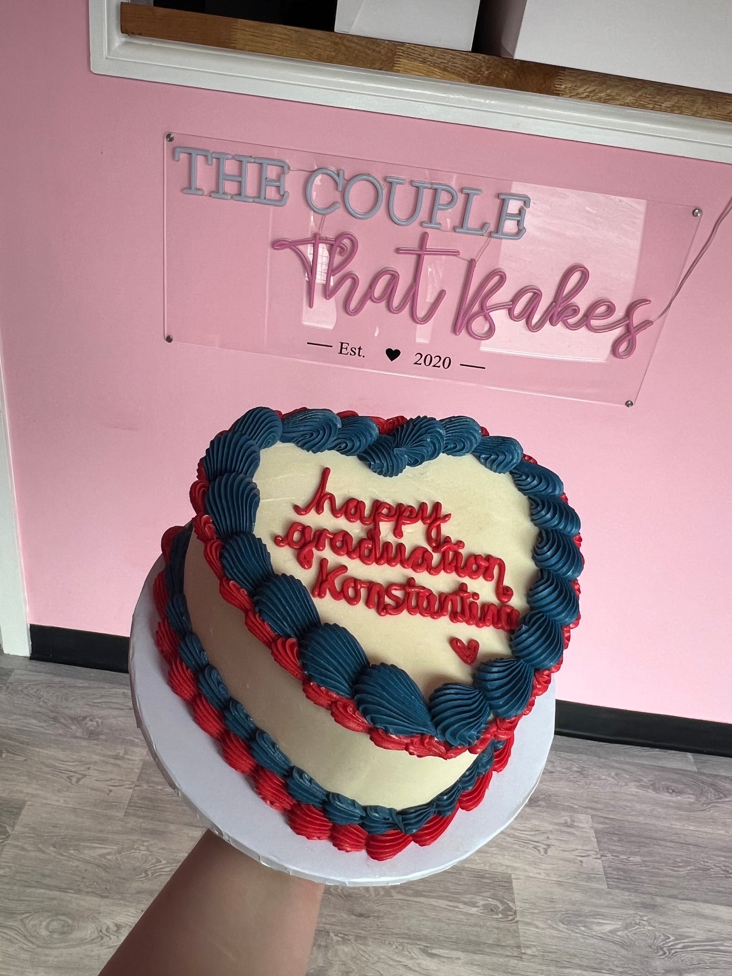 Graduation Cake (Heart)