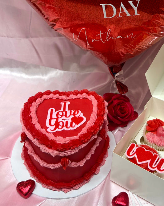 Valentines Heart Cake