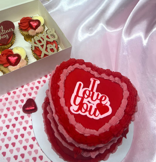 Valentines Heart Cake