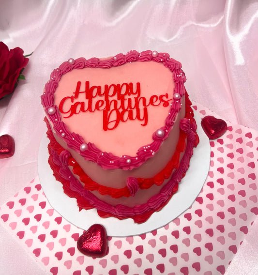 Galentines Heart Cake