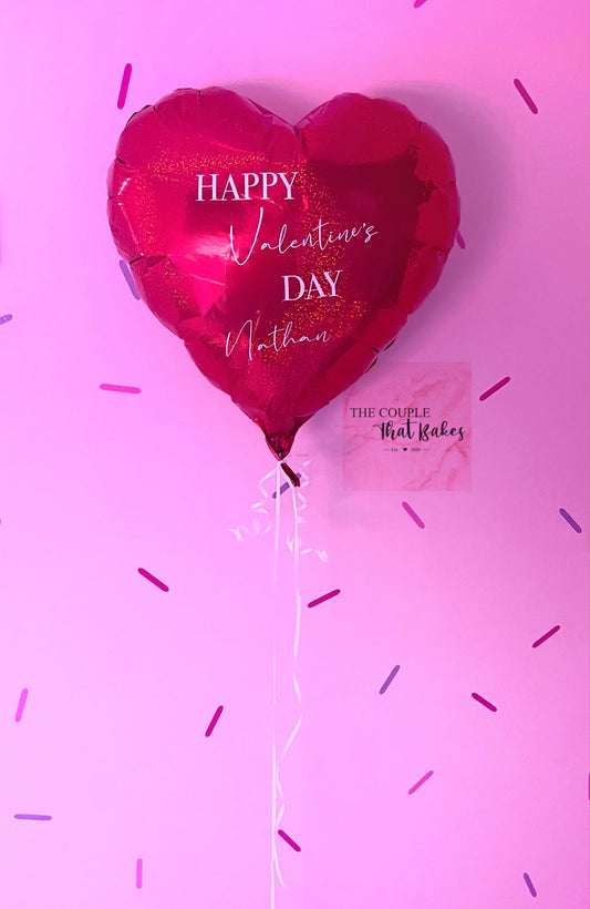 Valentines Day Personalised Love Heart Balloon