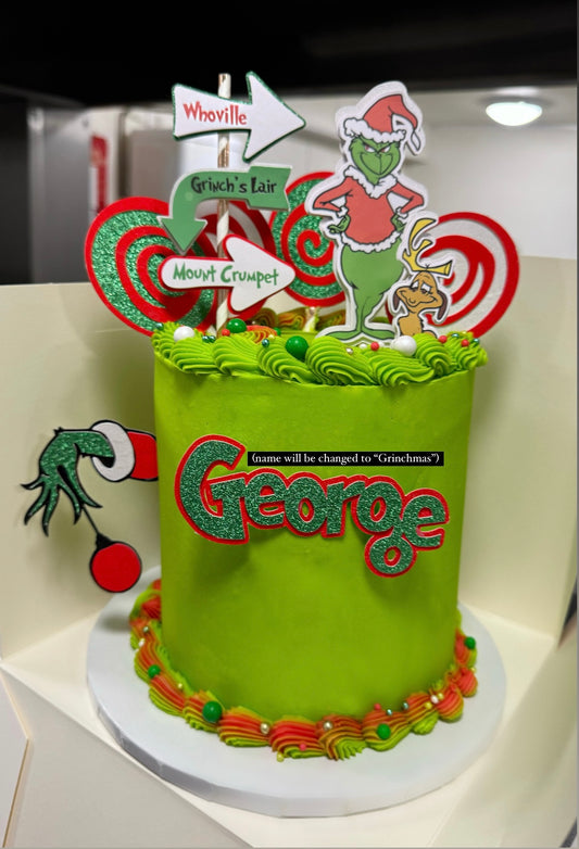 Christmas Cake - GRINCHMAS