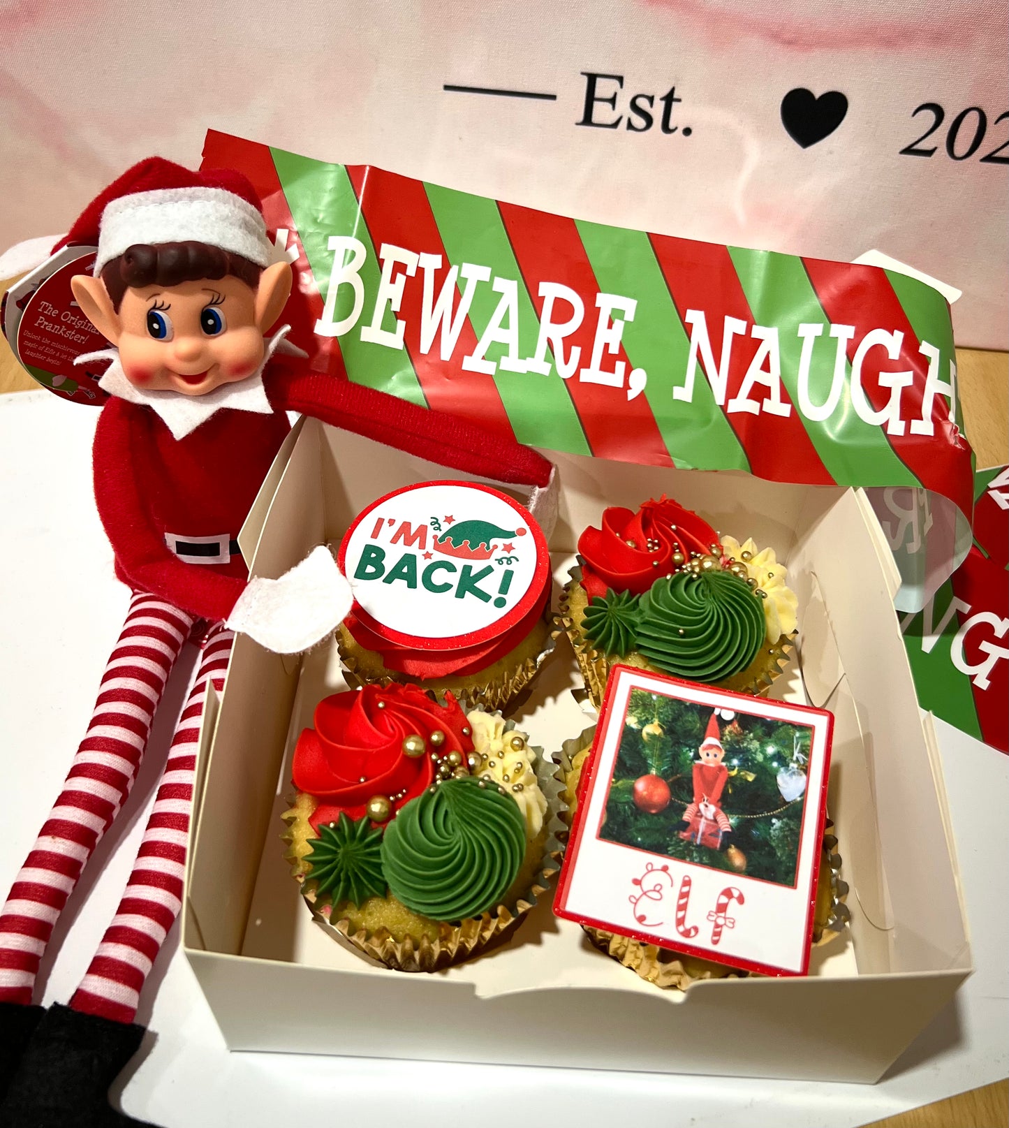 Naughty Elf Cupcakes
