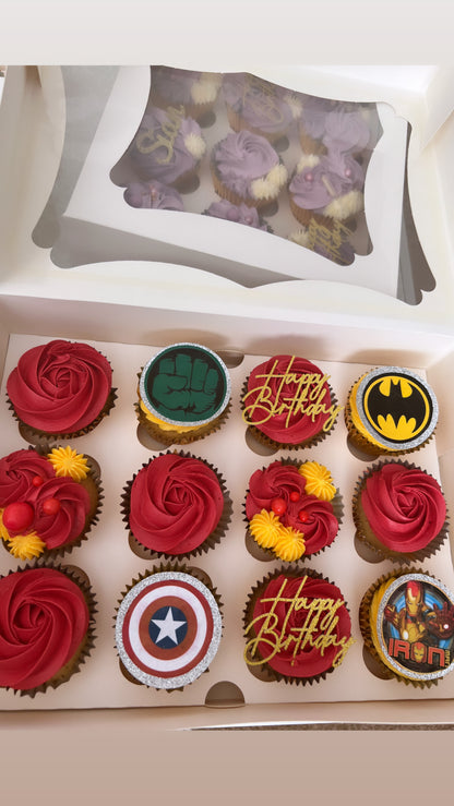 Box of 6 "Themes or Characters" Cupcakes