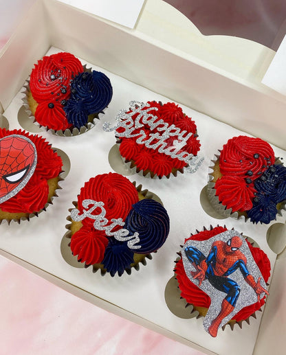 Box of 6 "Themes or Characters" Cupcakes