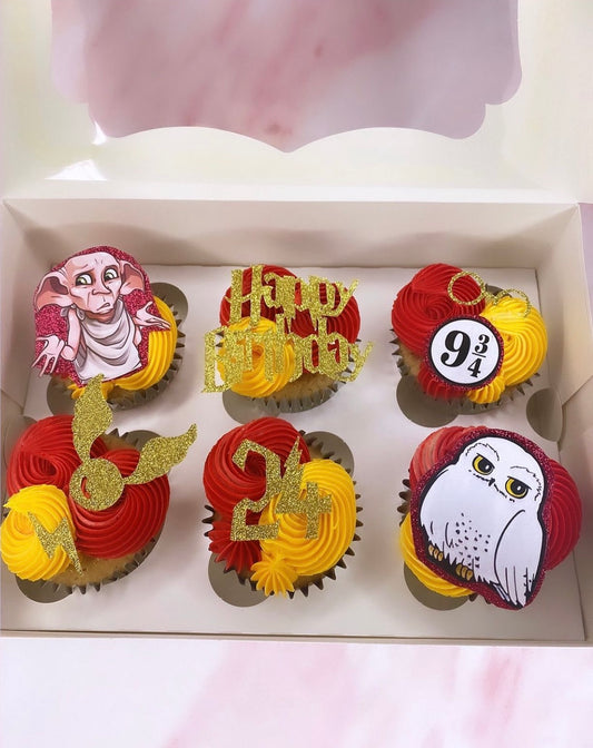 Box of 6 "Themes or Characters" Cupcakes