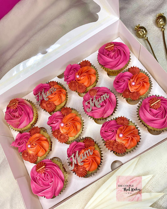 12 Personalised Cupcakes
